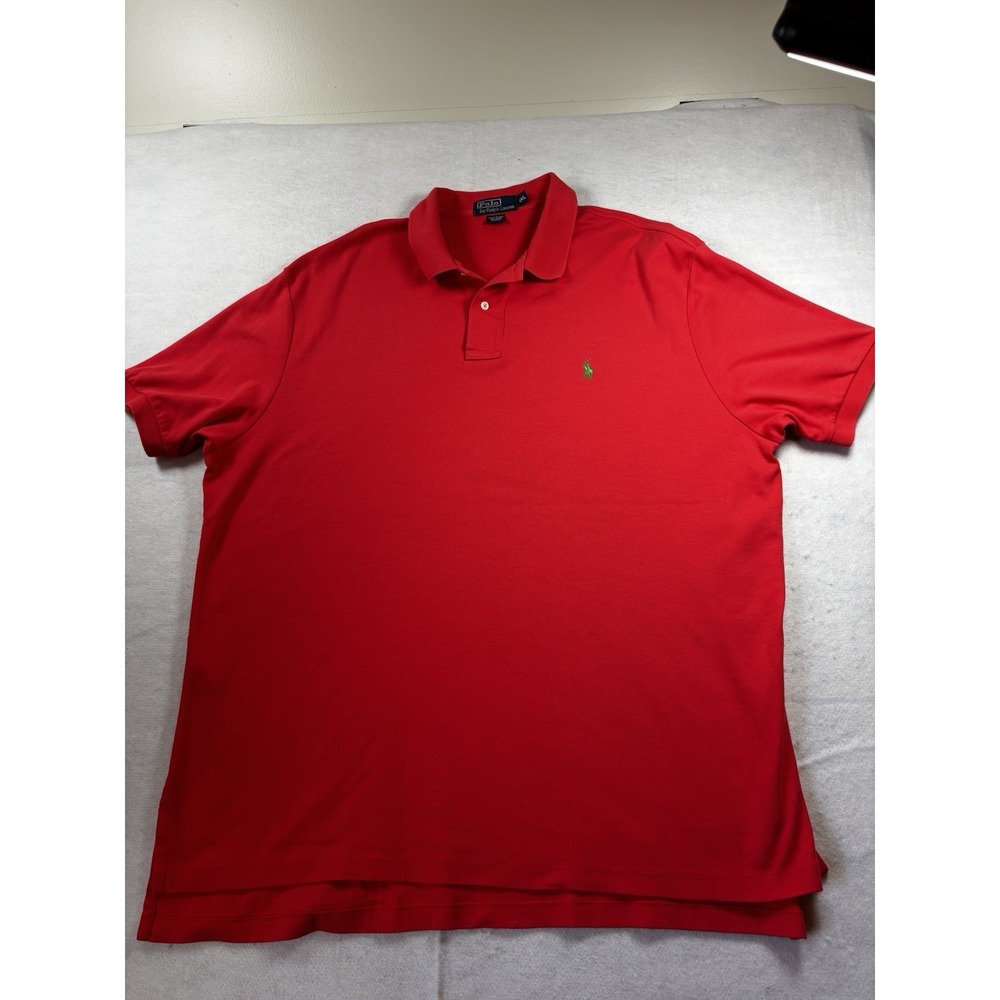 Ralph Lauren Polo Shirt Mens 2XL Terra Cotta Casual Pony Logo Preppy